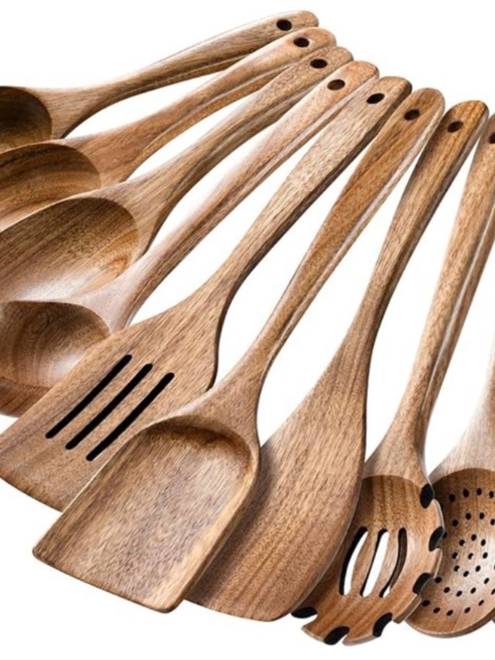 Wooden Kitchen 10 piece Utensil Set -
